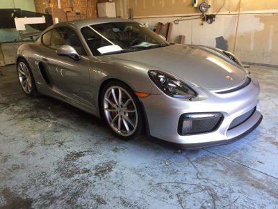 silver porsche after paint protection